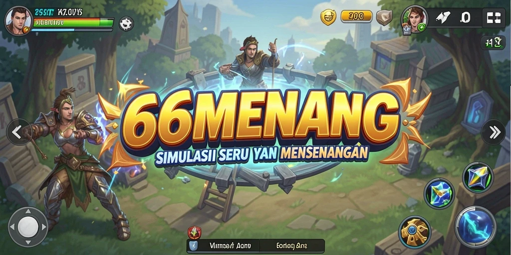 Screenshot utama 66MENANG menampilkan gameplay unik dalam simulasi.