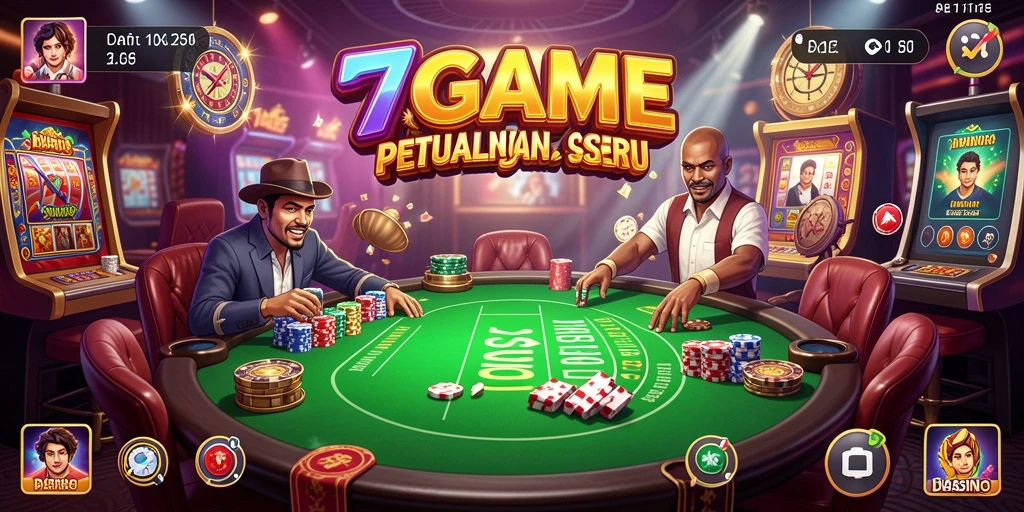 Tampilan menarik dari gameplay <strong>7GAME</strong> dalam suasana Kasino yang mendebarkan.