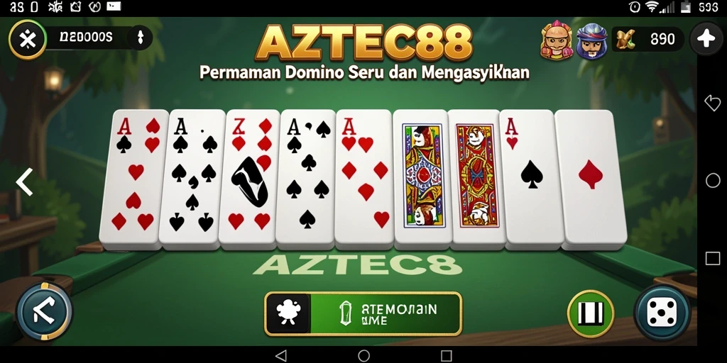 Tampilan gameplay AZTEC88 dengan grafis menarik dan interaksi pemain yang seru.