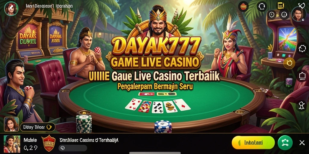 Tangkap momen seru saat bermain Live Casino di DAYAK777.