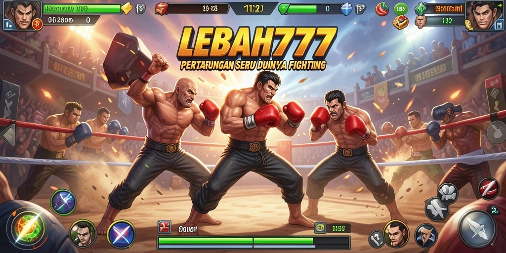 Tampilan menarik dari gameplay LEBAH777 dengan pertarungan aksi yang seru.